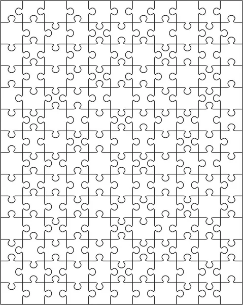 Vector Illustratie Van Witte Puzzel Afzonderlijke Stukken Stockillustratie