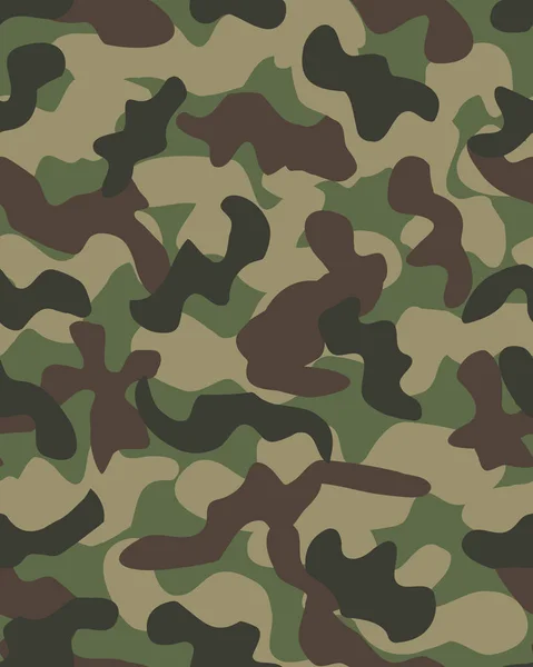 Patrón Camuflaje Fondo Sin Costuras Ilustración Vectorial Militar Textura Geométrica — Vector de stock
