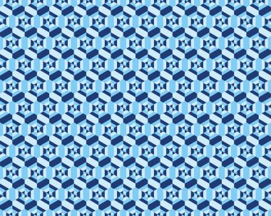 Geometrik kamuflaj altıgen seamless modeli, vektör çizim