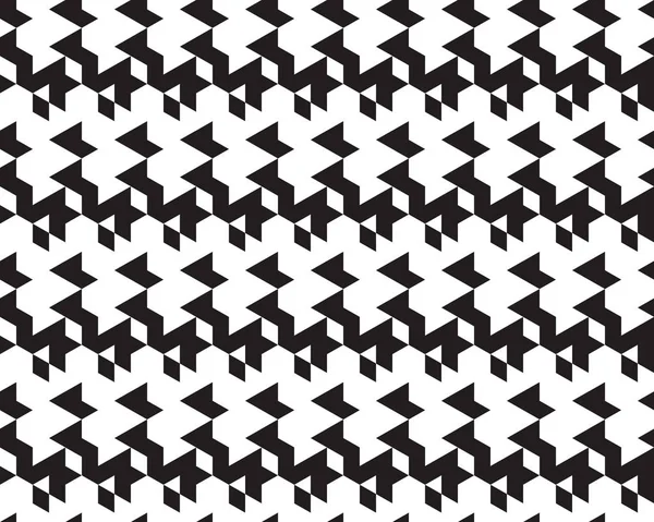 Naadloze Monochrome Polygonale Zwarte Patronen — Stockvector