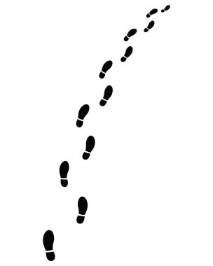 Ayakkabı izleri, sola ya da sağa dönün