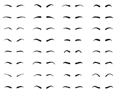 Kaş türleri ve formları, dövme tasarımı