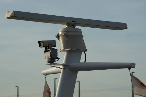 Radar Uma Nave Para Navegar — Fotografia de Stock