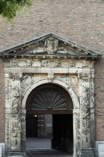 Medieval Door Center Nijmegen Netherlands — Stock Photo, Image