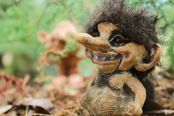 Gnomes Goblins Fantastic Characters Meet Walk Woods Seem Beings Use — Stock Photo, Image