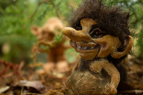 Gnomes Goblins Fantastic Characters Meet Walk Woods Seem Beings Use — стоковое фото