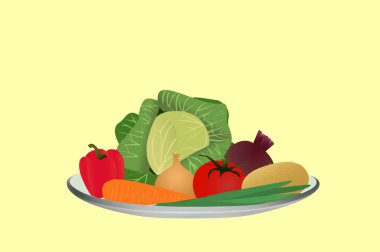 Çorba için malzemeler. Üstten Görünüm. Biyo sağlıklı gıda. Organik sebze.