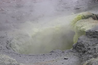 Mutnovsky Volkanı 'ndaki Fumaroles, Kamçatka