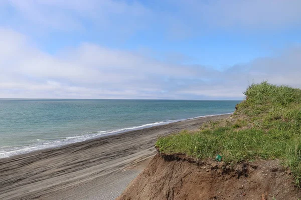 Strand Van Ust Kamchatsk Kamchatka — Stockfoto