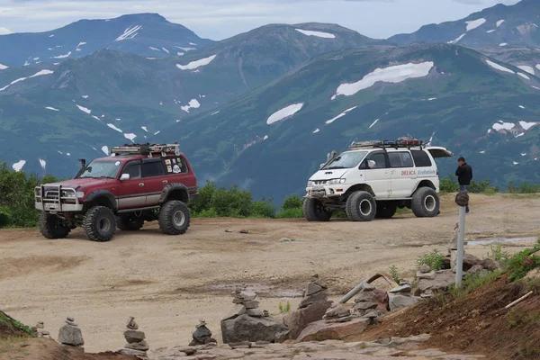 Mitsubishi ile Mutnowski yanardağına giderken off-road.