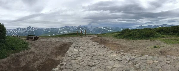 Rusya, Kamçatka, Vilyuchinsk yanardağının havadan görünüşü
