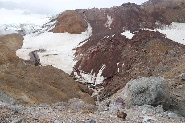 Fumarolen Mutnovsky Vulkaan Kamchatka — Stockfoto