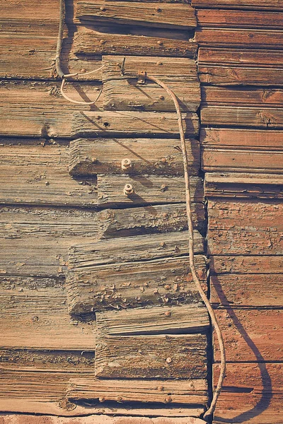 Rusya Eski Bir Ahşap Evin Duvarında Panoları — Stok fotoğraf