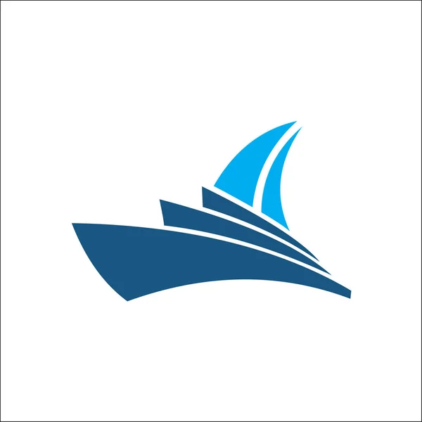 Cruzeiro navio logotipo modelo vetor ícone design — Fotografia de Stock