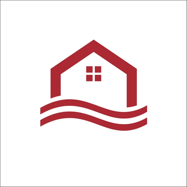 Immobili, proprietà e costruzione Logo design vector — Foto Stock