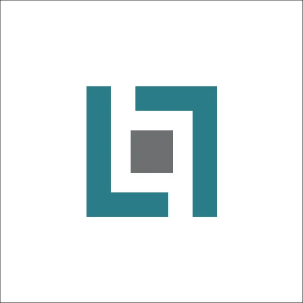 Γράμμα ll τετράγωνο λογότυπο διάνυσμα σχεδίαση στοιχείο προτύπου — Φωτογραφία Αρχείου