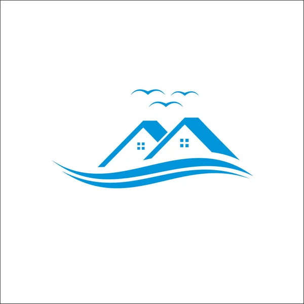Недвижимость, недвижимость и строительство Логотип векторный шаблон — стоковое фото