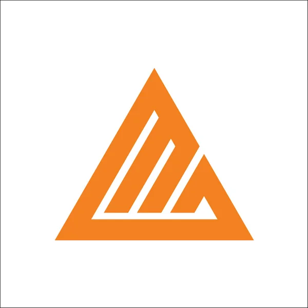Iniciales MG triángulo logotipo vector plantilla — Foto de Stock