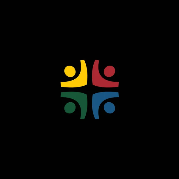 people community vector logo icon