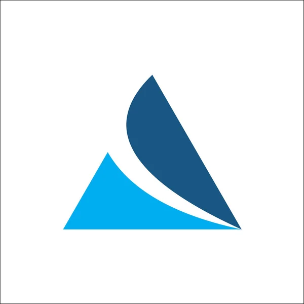 Шаблон логотипа треугольника — стоковое фото
