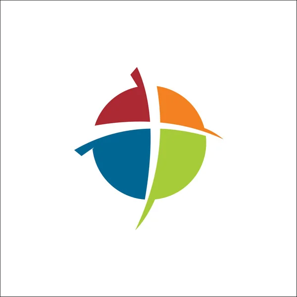 Egyházi ikon logo kör szilárd vektor — Stock Fotó