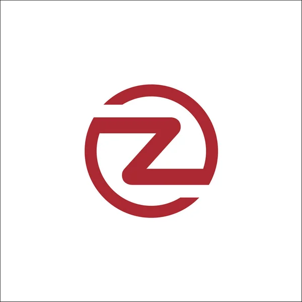 首字母 z 圆徽标矢量模板 ，字母 z 圆 — 图库照片