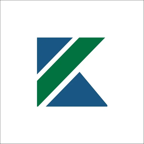 Baş harflerK logo simgesi tasarım şablon öğeleri vektör — Stok fotoğraf
