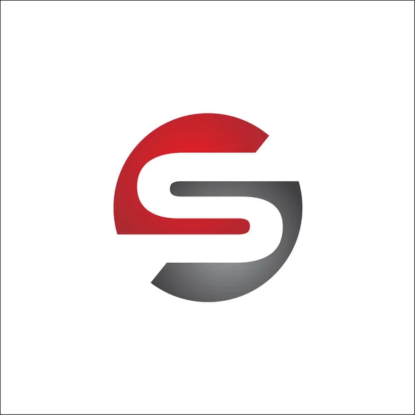 Baş harflerI S Logo vektör Şablon daire katı — Stok fotoğraf