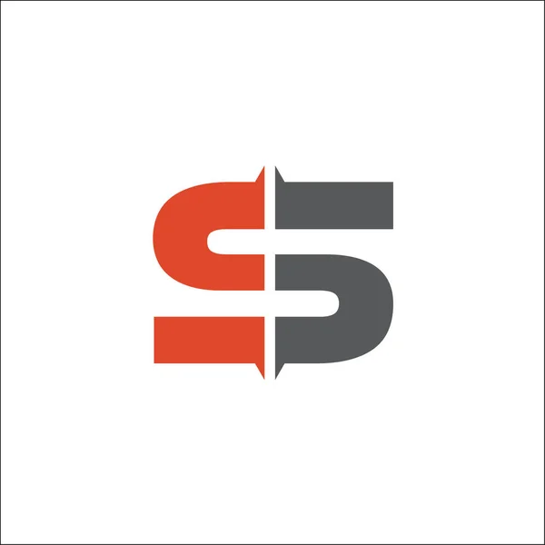 Iniciales S o SS Logo diseño vector icono símbolo plantilla — Vector de stock