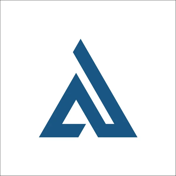İlk üçgen logo vektörü — Stok Vektör