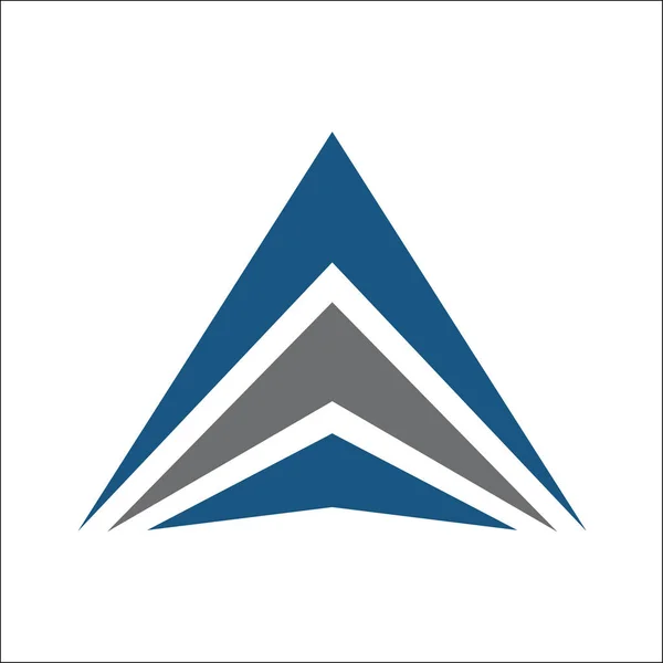 Logo del triángulo abstracto — Vector de stock
