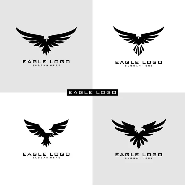 Zestaw symboli wektora logo orła — Zdjęcie stockowe
