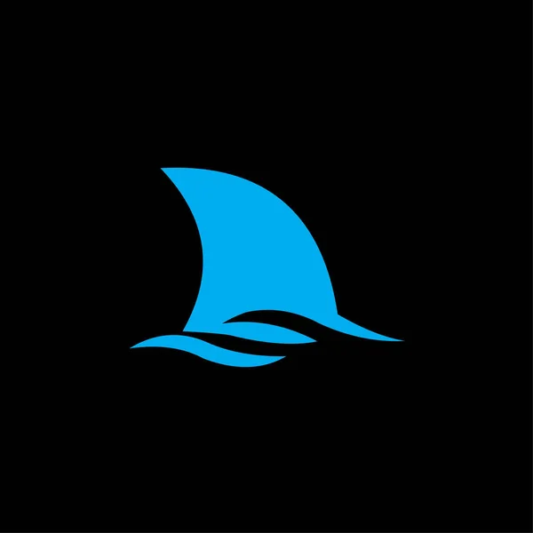 Икона акулы. Абстрактный векторный шаблон логотипа . — стоковое фото