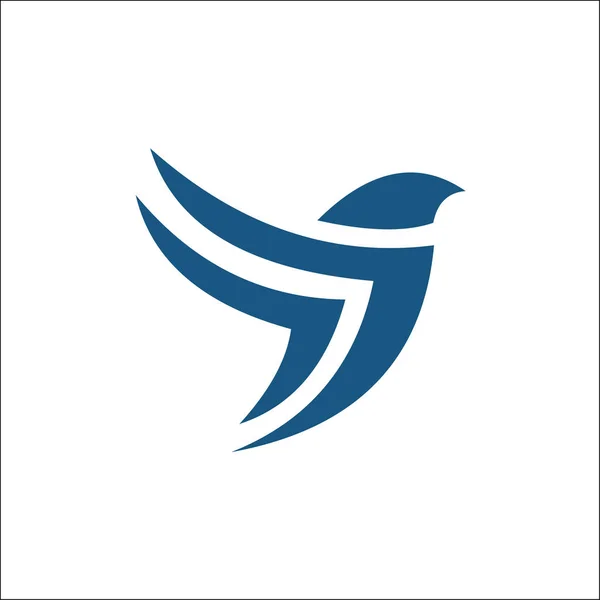 Modelo de vetor de logotipo abstrato pássaro — Fotografia de Stock