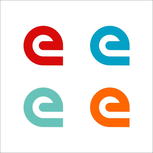 Letter E logo vector pictogram ontwerpsjabloon elementen — Stockvector