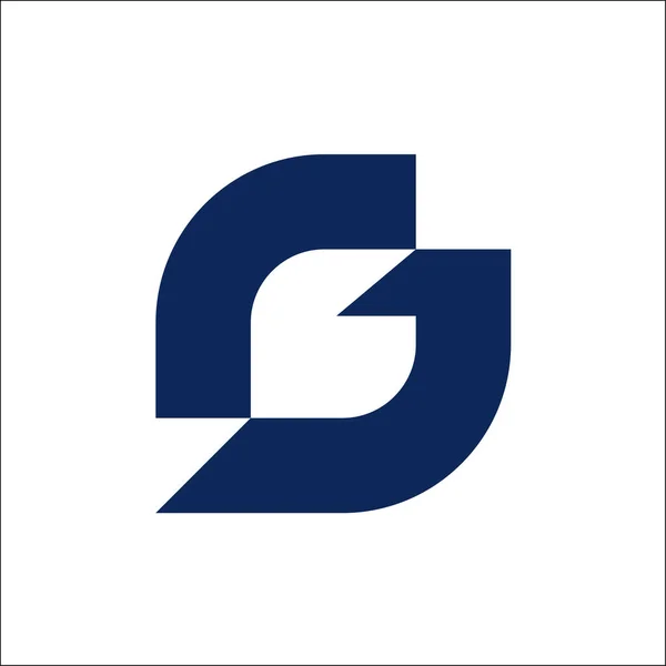 G Templat desain Vektor Abstrak Logo. Ikon Konsep Tipografi Kreatif - Stok Vektor