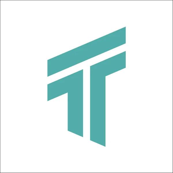 Initialen T brief logo vector, TT brief vector logo ontwerpen — Stockvector
