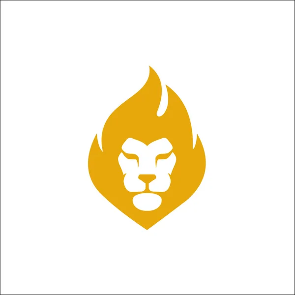 Lion Head logo design. lejon ansikte. elegant lejon ikon vektor — Stock vektor