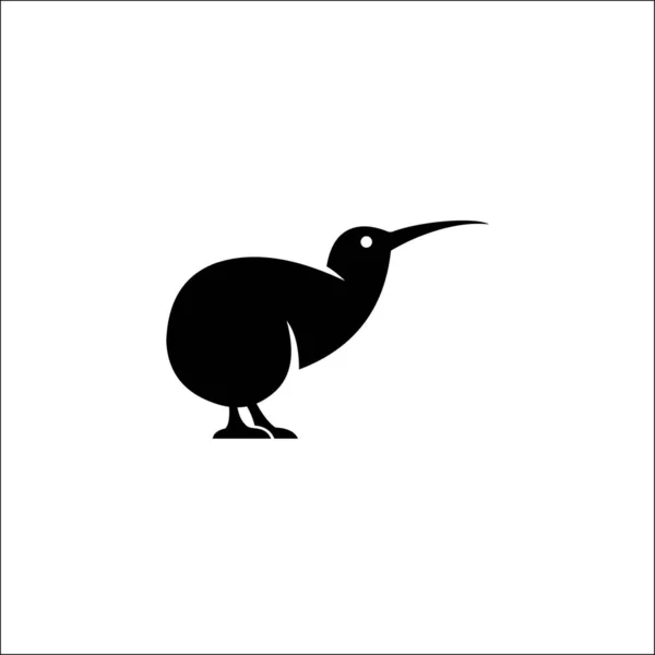 Kiwi oiseau logo vectoriel icône conception illustration — Image vectorielle