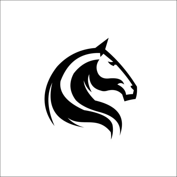 Cabeza de caballo Logo plantilla vector — Archivo Imágenes Vectoriales