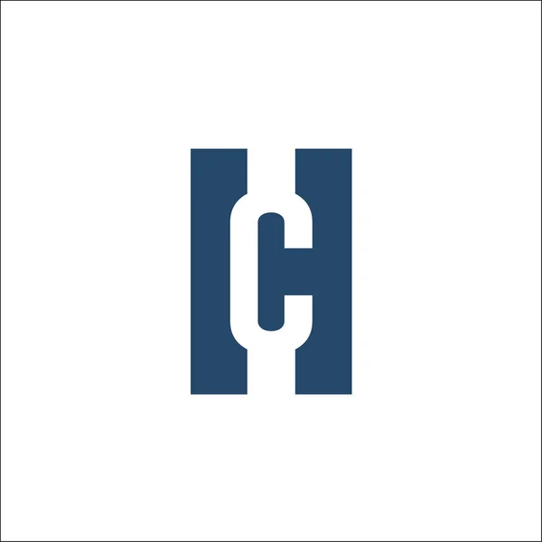 Letra inicial abstrata CH HC. modelo de design de logotipo profissional da moda incrível mínimo . — Vetor de Stock