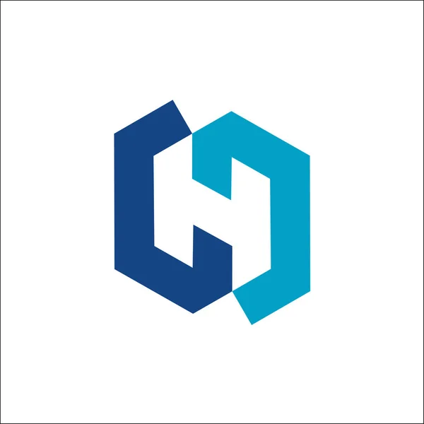 H / İlk H harfi logo tasarım vektörü ilhamı — Stok Vektör