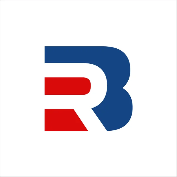Iniciais letra RB ou BR logotipo vetor —  Vetores de Stock