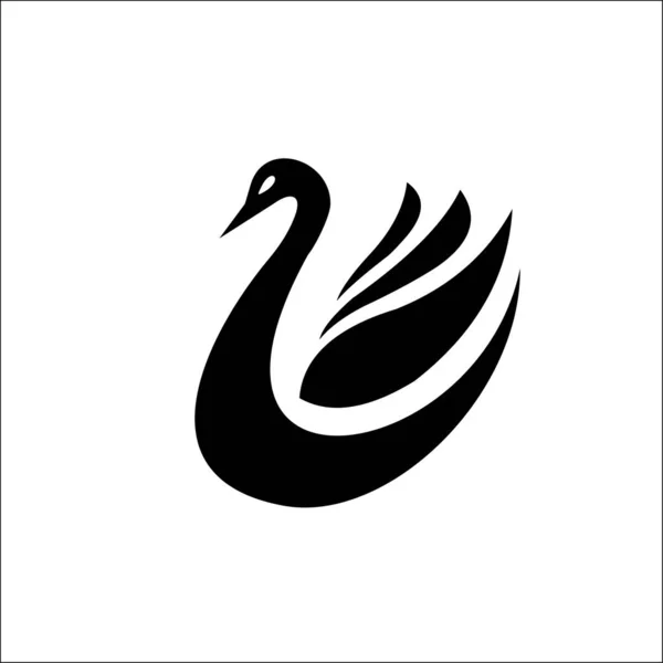 Icono de vector de cisne. signo de cisne sobre fondo blanco. icono de cisne para web y aplicación — Archivo Imágenes Vectoriales