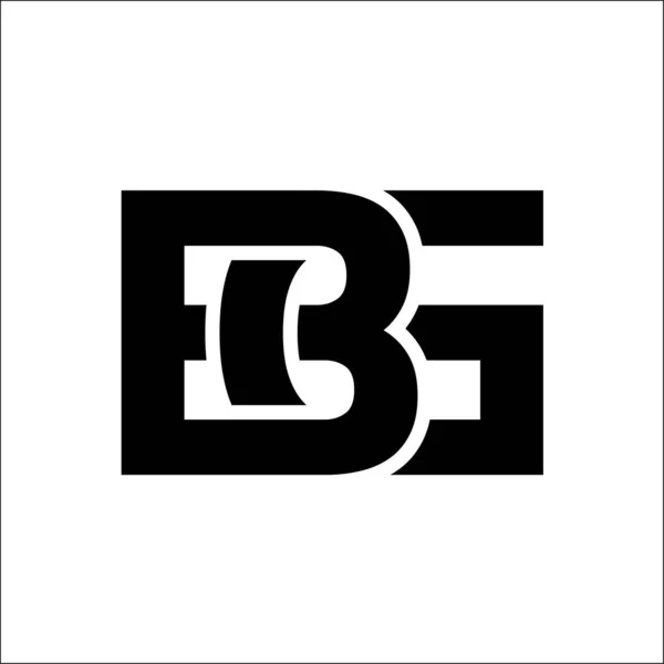 Bg Anfangsbuchstaben Logo Vektor-Design-Vorlage — Stockvektor