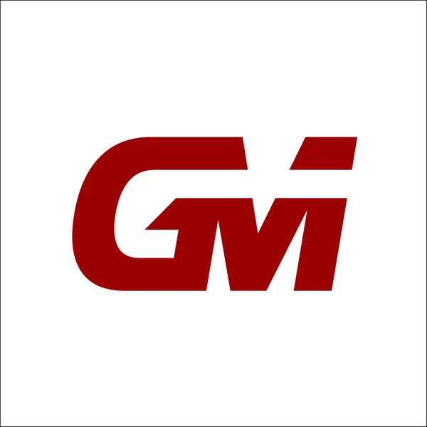 GM carta logo vector GM iniciales logo diseños — Vector de stock