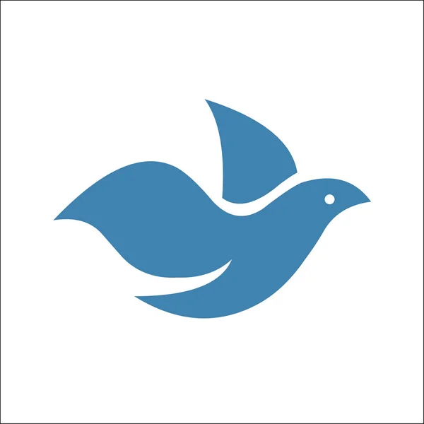 Modèle de logo de colombe oiseau illustration vectorielle — Image vectorielle