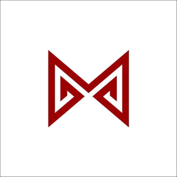 M litera logo abstrakcyjny wektor — Wektor stockowy