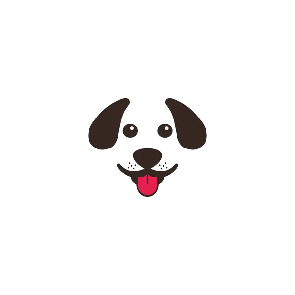 Dog Head Logo Vector Illustration — Stock Vector