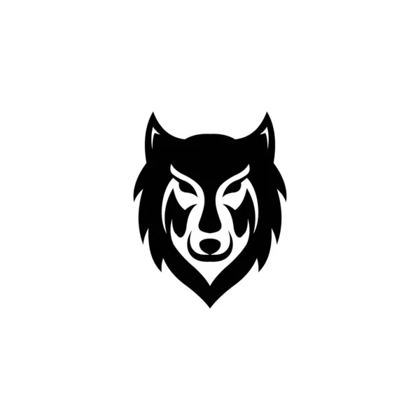 Wolf Kopf Symbol Logo Vektor Illustration — Stockvektor